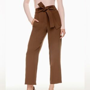 Aritzia Wilfred brown trousers